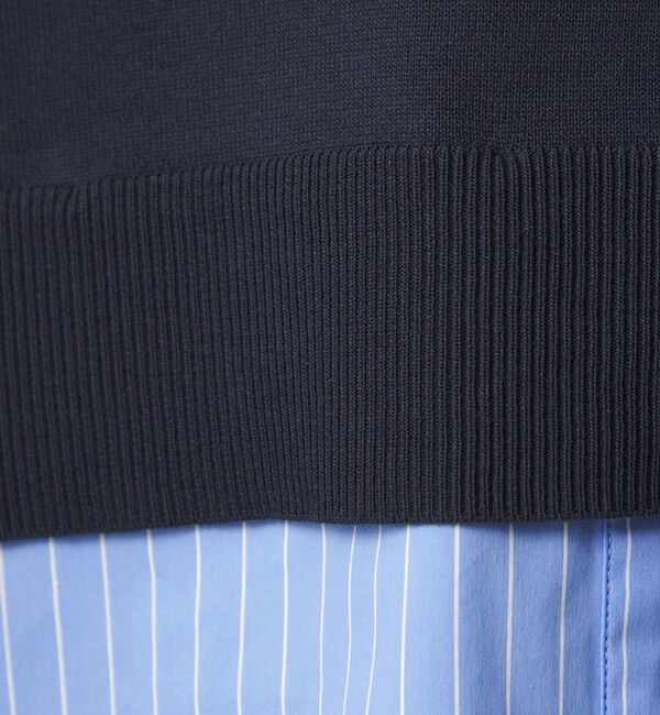 UNITED ARROWS green label relaxing「2WAY スキッパー シャツ プルオーバー ニット 5分袖 」|ニット・セーター|