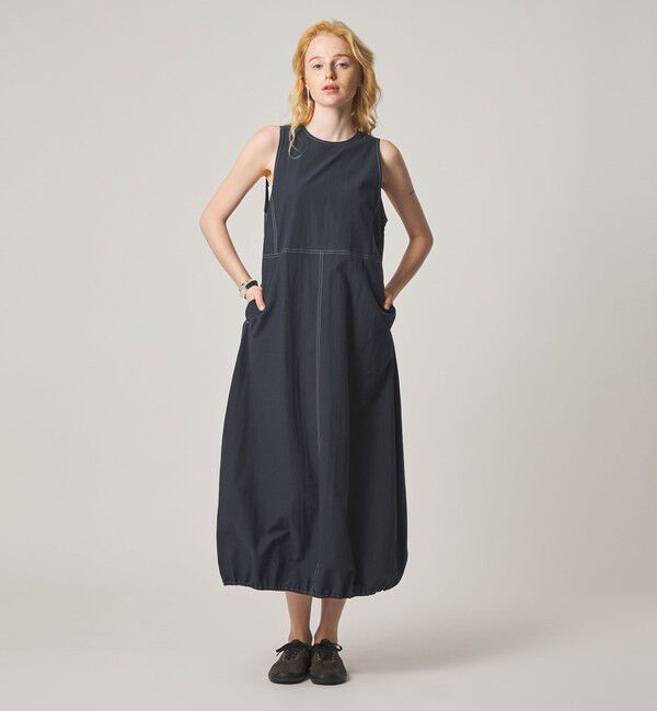 STEVEN ALAN「＜Steven Alan＞シュリンク コクーン ワンピース」|ワンピース|NAVY
