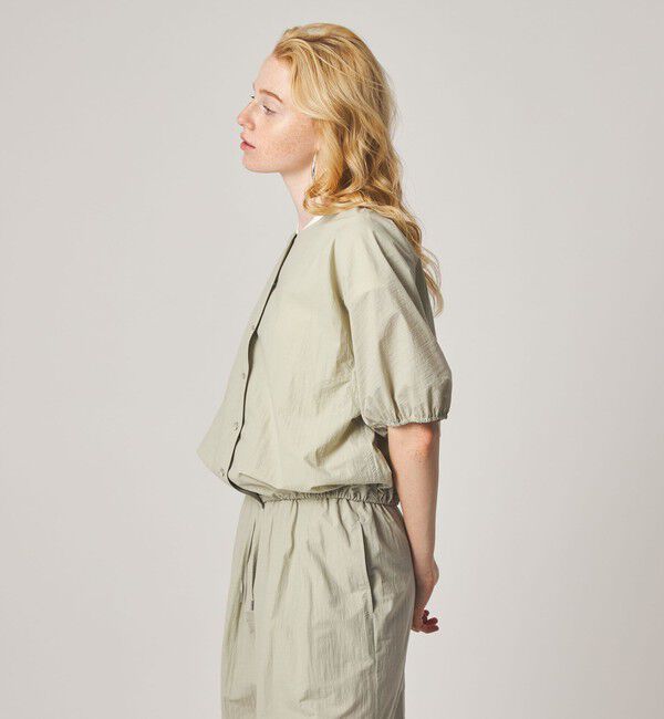 STEVEN ALAN「＜Steven Alan＞クルーネック シュリンク ブラウス」|シャツ・ブラウス|