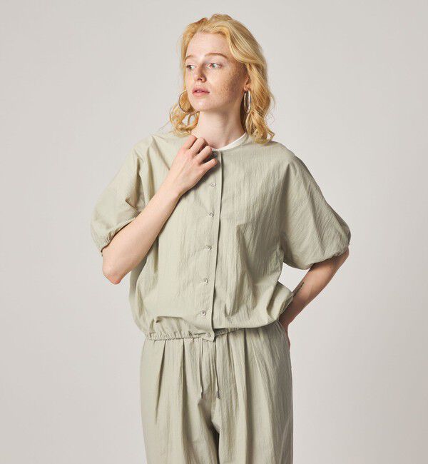 STEVEN ALAN「＜Steven Alan＞クルーネック シュリンク ブラウス」|シャツ・ブラウス|