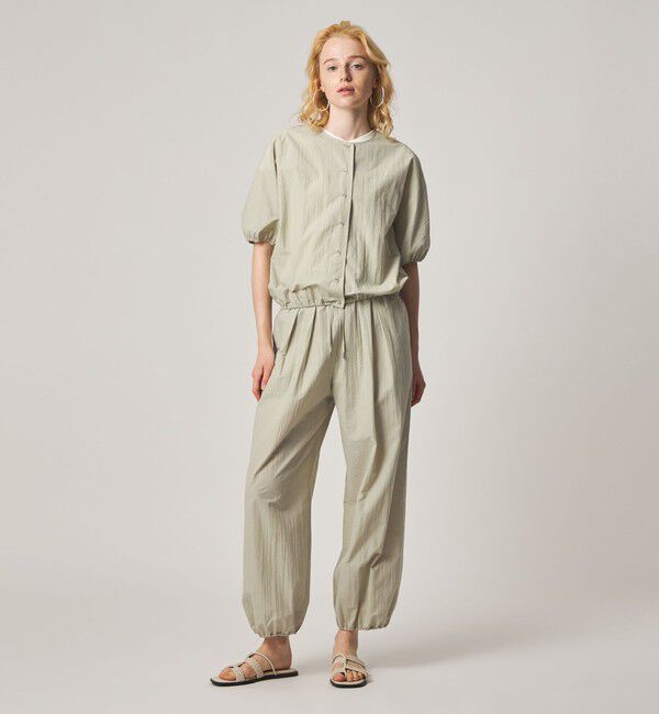 STEVEN ALAN「＜Steven Alan＞クルーネック シュリンク ブラウス」|シャツ・ブラウス|