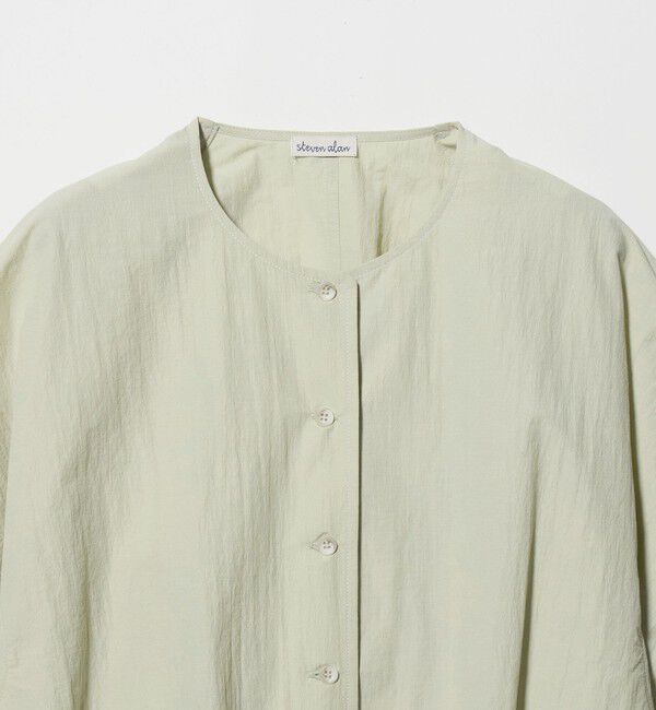STEVEN ALAN「＜Steven Alan＞クルーネック シュリンク ブラウス」|シャツ・ブラウス|