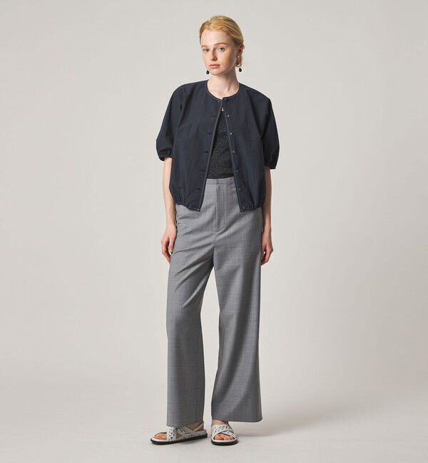 STEVEN ALAN「＜Steven Alan＞クルーネック シュリンク ブラウス」|シャツ・ブラウス|