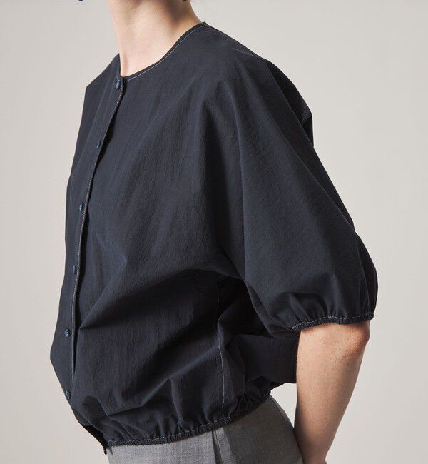 STEVEN ALAN「＜Steven Alan＞クルーネック シュリンク ブラウス」|シャツ・ブラウス|