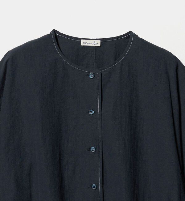 STEVEN ALAN「＜Steven Alan＞クルーネック シュリンク ブラウス」|シャツ・ブラウス|
