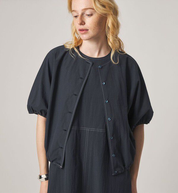 STEVEN ALAN「＜Steven Alan＞クルーネック シュリンク ブラウス」|シャツ・ブラウス|