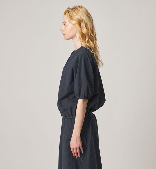 STEVEN ALAN「＜Steven Alan＞クルーネック シュリンク ブラウス」|シャツ・ブラウス|