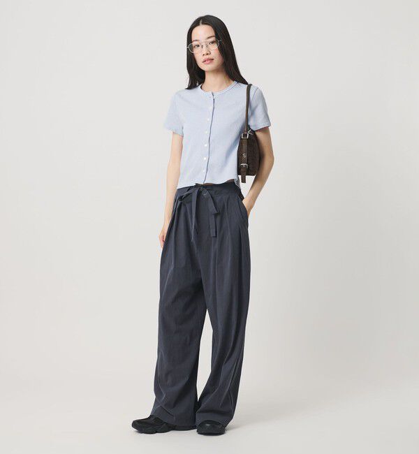 BEAUTY&YOUTH UNITED ARROWS「コットン パターンメッシュ ショートスリーブ カーディガン ウォッシャブル」|カーディガン|