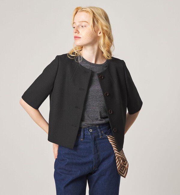 STEVEN ALAN「＜Steven Alan＞ショートスリーブ ジャケット」|シャツ・ブラウス|