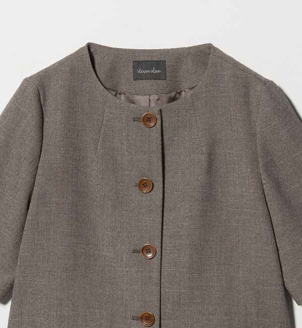 STEVEN ALAN「＜Steven Alan＞ショートスリーブ ジャケット」|シャツ・ブラウス|