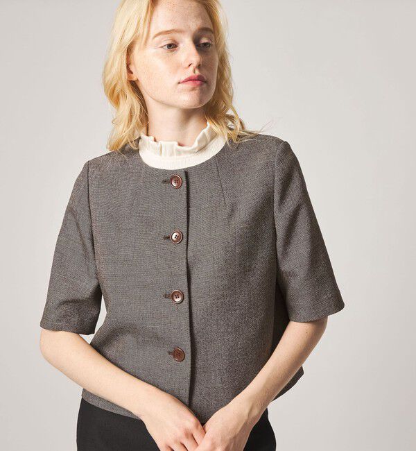 STEVEN ALAN「＜Steven Alan＞ショートスリーブ ジャケット」|シャツ・ブラウス|