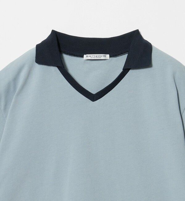 BEAUTY&YOUTH UNITED ARROWS「コットン 2トーン Vネック プルオーバー」|Tシャツ・カットソー|