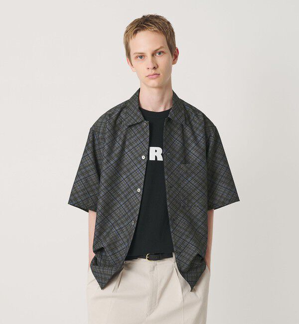 BEAUTY&YOUTH UNITED ARROWS「ロンシャン シアサッカー キャンプカラー シャツ GRANDE型」|シャツ・ブラウス|