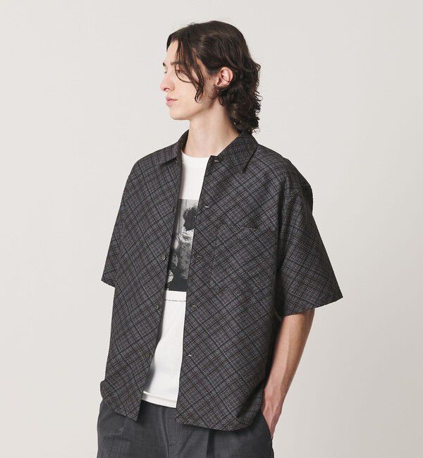 BEAUTY&YOUTH UNITED ARROWS「ロンシャン シアサッカー キャンプカラー シャツ GRANDE型」|シャツ・ブラウス|