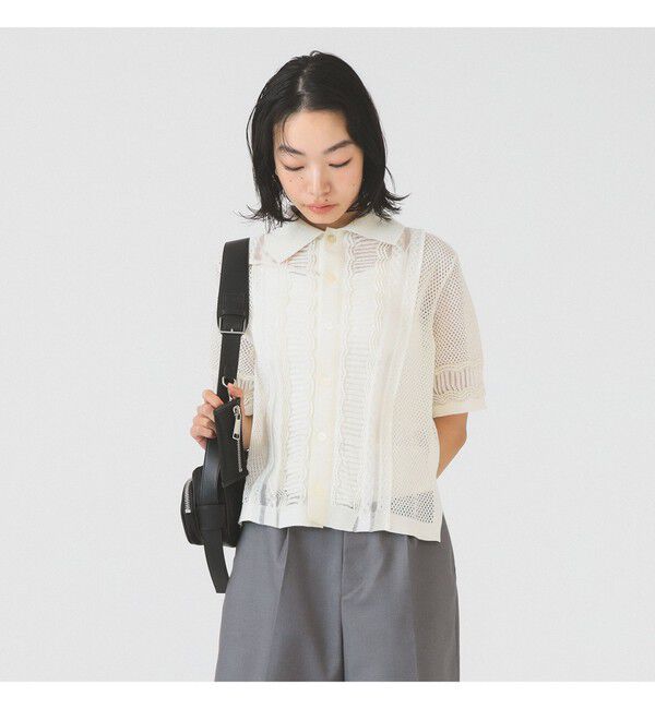 Ray BEAMS 「【別注】boussole / Short Sleeve Knit」|ニット・セーター|