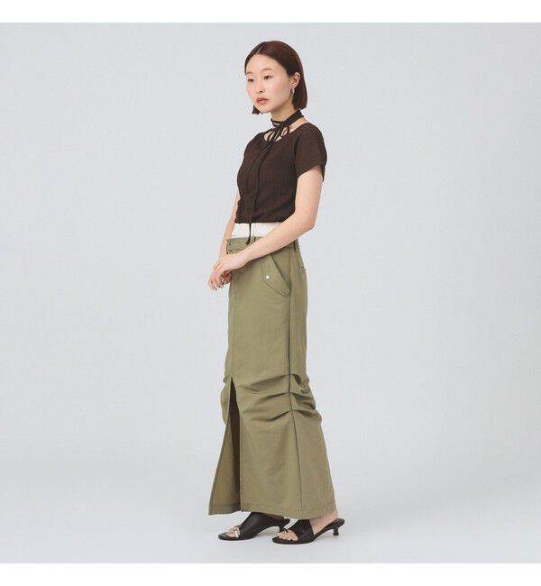 Ray BEAMS 「ネックリボン ボートネック Tシャツ」|Tシャツ・カットソー|