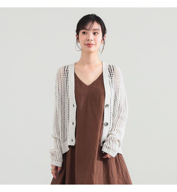 Demi-Luxe BEAMS 「3ゲージ コットン メッシュ カーディガン」|ニット・セーター|OYSTER