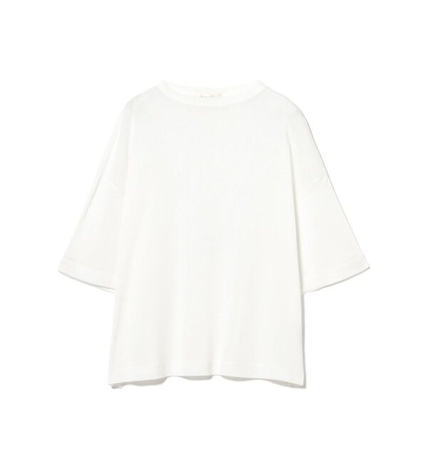 Demi-Luxe BEAMS 「コットン チュール オーバー Tシャツ」|Tシャツ・カットソー|