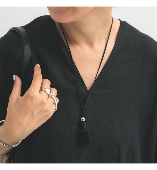 Demi-Luxe BEAMS 「ブラック タッセル ネックレス」|その他|
