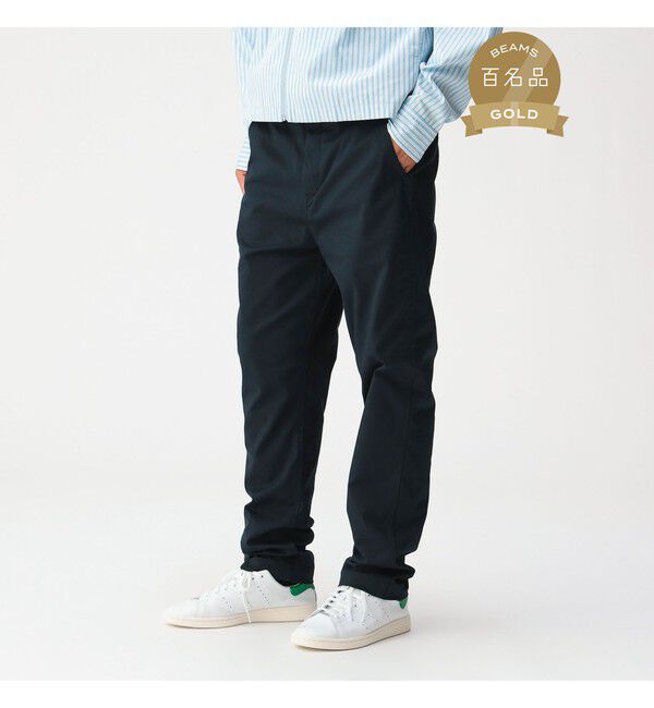 BEAMS「ストレッチテーパードチノ」|チノ|NAVY