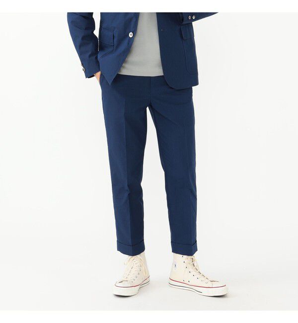 BEAMS PLUS「IVY Trousers Ankle Cut Seersucker」|チノ|