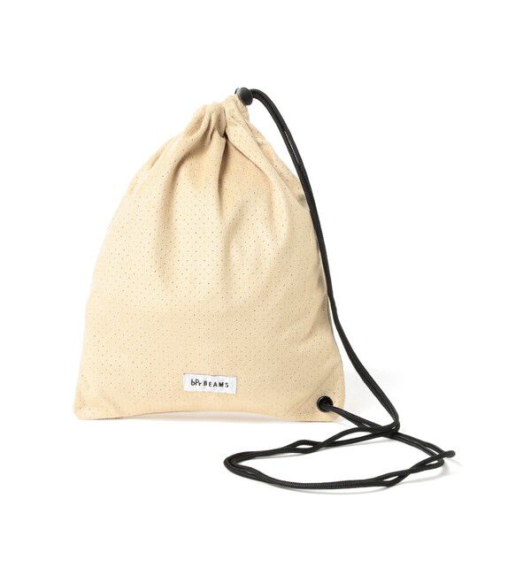 BEAMS「パンチング ドローストリング バッグ」|ポーチ|