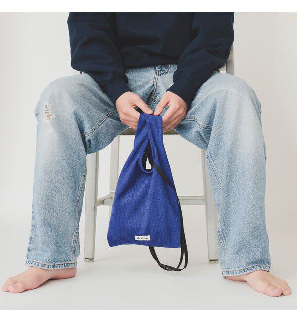BEAMS「パンチング ショッパー」|ポーチ|BLUE