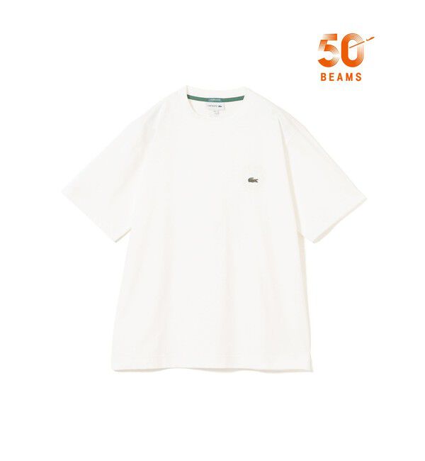 BEAMS「【別注】LACOSTE / バッジ Tシャツ」|Tシャツ・カットソー|BLANC
