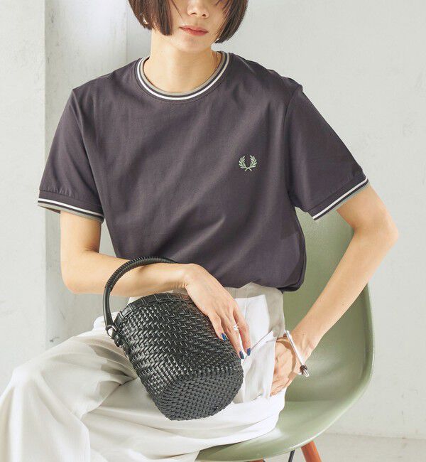 SHIPS for women「FRED PERRY:M1588 TWIN TIPPED TEE」|Tシャツ・カットソー|チャコールグレー
