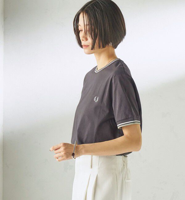 SHIPS for women「FRED PERRY:M1588 TWIN TIPPED TEE」|Tシャツ・カットソー|
