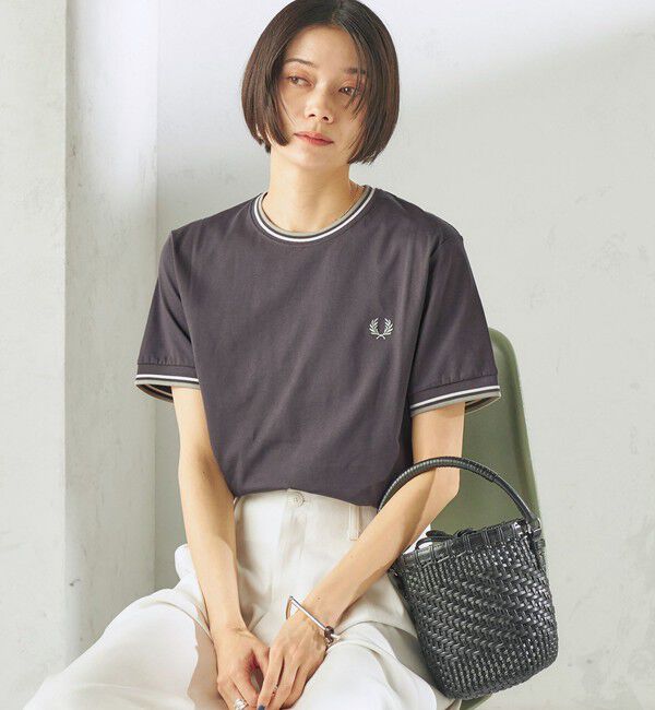 SHIPS for women「FRED PERRY:M1588 TWIN TIPPED TEE」|Tシャツ・カットソー|