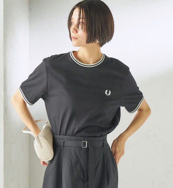 SHIPS for women「FRED PERRY:M1588 TWIN TIPPED TEE」|Tシャツ・カットソー|