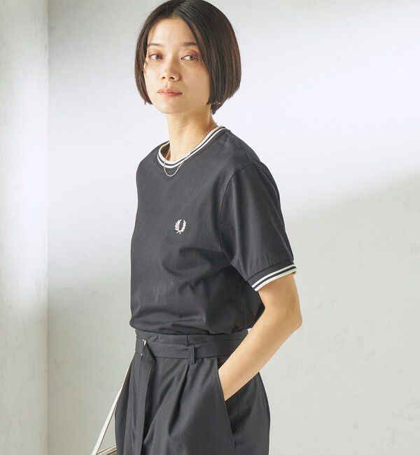SHIPS for women「FRED PERRY:M1588 TWIN TIPPED TEE」|Tシャツ・カットソー|