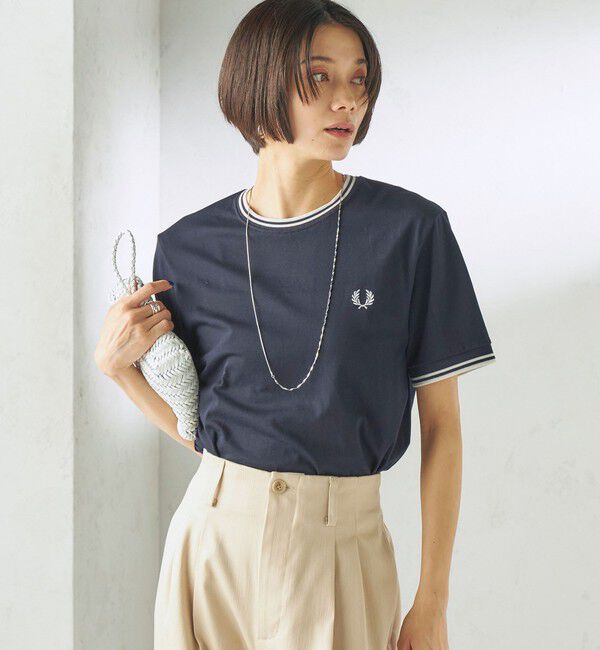 SHIPS for women「FRED PERRY:M1588 TWIN TIPPED TEE」|Tシャツ・カットソー|