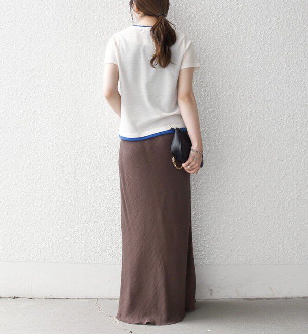 SHIPS any「SHIPS any:〈手洗い可能〉レイヤード シアー ワッフル TEE」|Tシャツ・カットソー|
