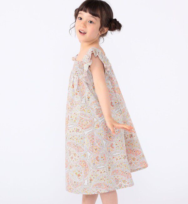 SHIPS KIDS「SHIPS KIDS:100～130cm / リバティ ノースリーブ ワンピース」|ワンピース|
