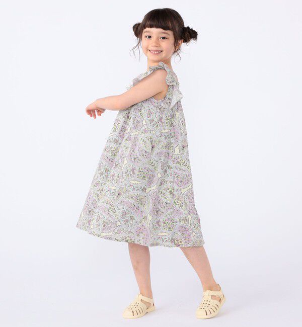 SHIPS KIDS「SHIPS KIDS:100～130cm / リバティ ノースリーブ ワンピース」|ワンピース|