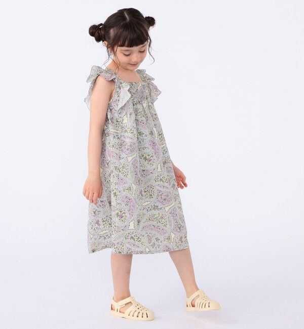 SHIPS KIDS「SHIPS KIDS:100～130cm / リバティ ノースリーブ ワンピース」|ワンピース|