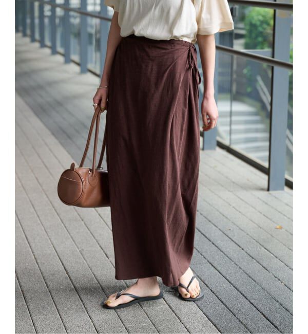 OUTDOOR PRODUCTS Usual Things「追加 スラブテンジクラップスカート」|スカート|ブラウン