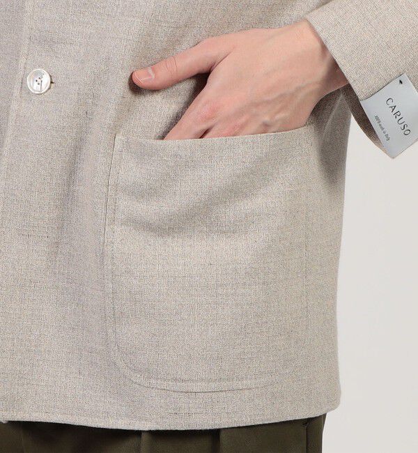 TOMORROWLAND BUYING WEAR「【別注】CARUSO コットンリネンウール フォレスティエールジャケット」|ブルゾン・スタジャン|
