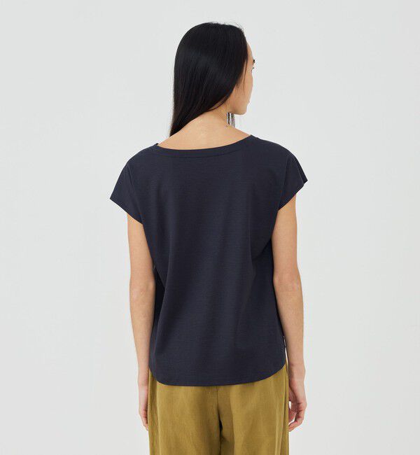 GALERIE VIE「シルキーコンパクトジャージー Vネックプルオーバー」|Tシャツ・カットソー|