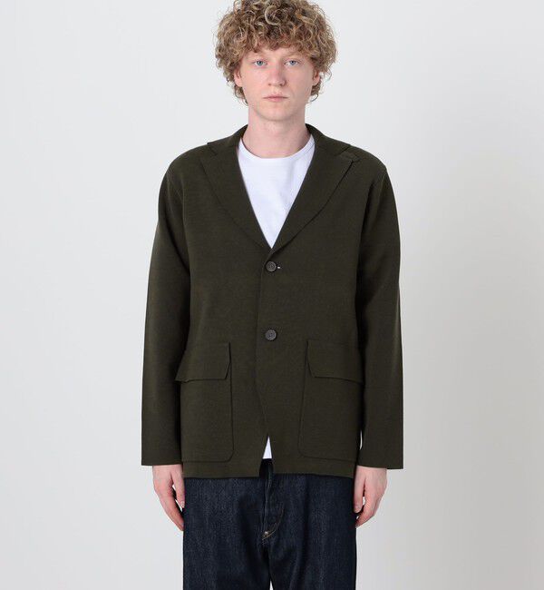 TOMORROWLAND MENS「TOMORROWLAND tricot コットンポリエステルミラノリブ ニットジャケット」|ニット・セーター|