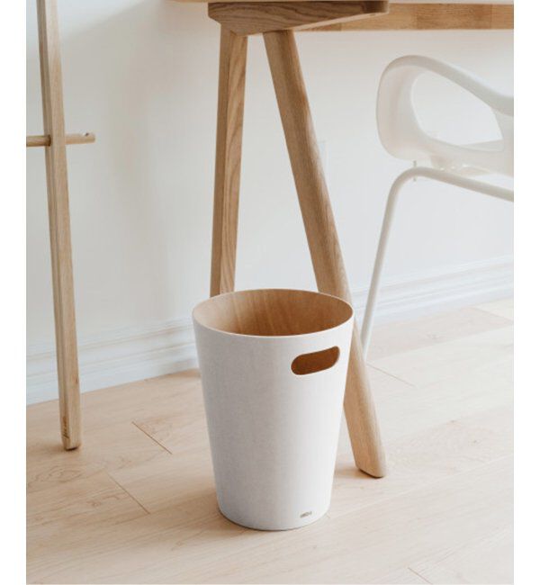journal standard Furniture「《WEB限定》【umbra/アンブラ】WOODROW CAN　ゴミ箱」|ダストボックス|ホワイト