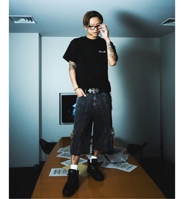 JOINT WORKS「SUPPLIER 別注 Fur Triple Cross Buckle Belt」|ベルト|