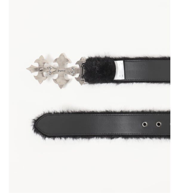 JOINT WORKS「SUPPLIER 別注 Fur Triple Cross Buckle Belt」|ベルト|