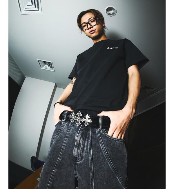 JOINT WORKS「SUPPLIER 別注 Fur Triple Cross Buckle Belt」|ベルト|