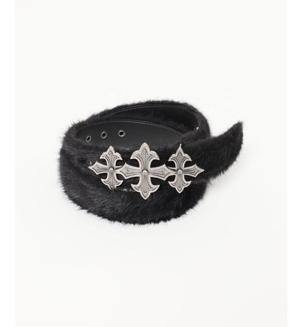 JOINT WORKS「SUPPLIER 別注 Fur Triple Cross Buckle Belt」|ベルト|