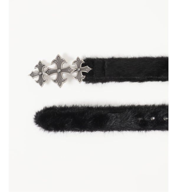JOINT WORKS「SUPPLIER 別注 Fur Triple Cross Buckle Belt」|ベルト|