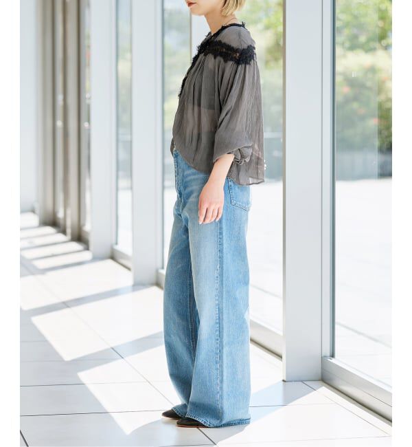 IENA LA BOUCLE「《予約》IENA LA BOUCLE 楊柳レースブラウス」|シャツ・ブラウス|