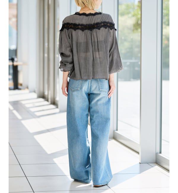 IENA LA BOUCLE「《予約》IENA LA BOUCLE 楊柳レースブラウス」|シャツ・ブラウス|